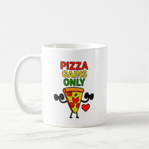Mug Gains de pizza seulement - humoristique drôle