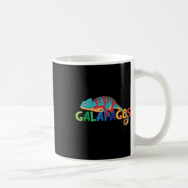 Mug Galapagos Îles été Coloré Chameleon Exotique (Droite)