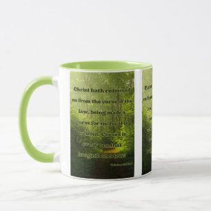 Mug Galates 3:13 KJV Bible Verse Pic Deux Tons