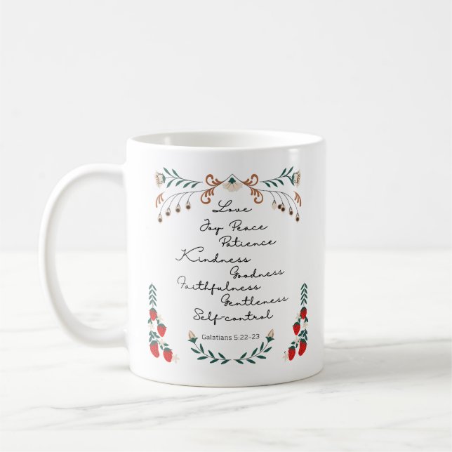 Mug Galates 5:22-23 Fruit de l'Esprit (Gauche)