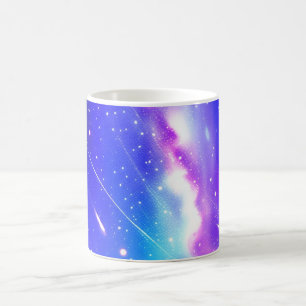 Mug Galaxie bleue céleste et rose