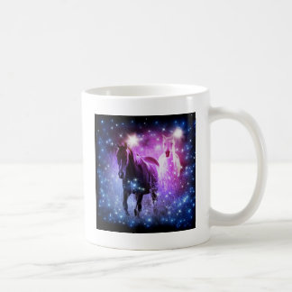 Mug Galaxie romantique bleu violet étoiles Galloping H