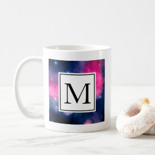 Mug Galaxie rose & bleu Nebula & étoiles Abstrait