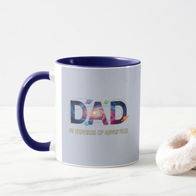 Mug Galaxy Dad Universe Adventure (Avec donut)