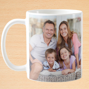 Mug Galerie de photos de famille moderne personnalisée