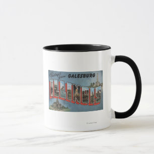 Mug Galesburg, l'Illinois - grandes scènes de lettre