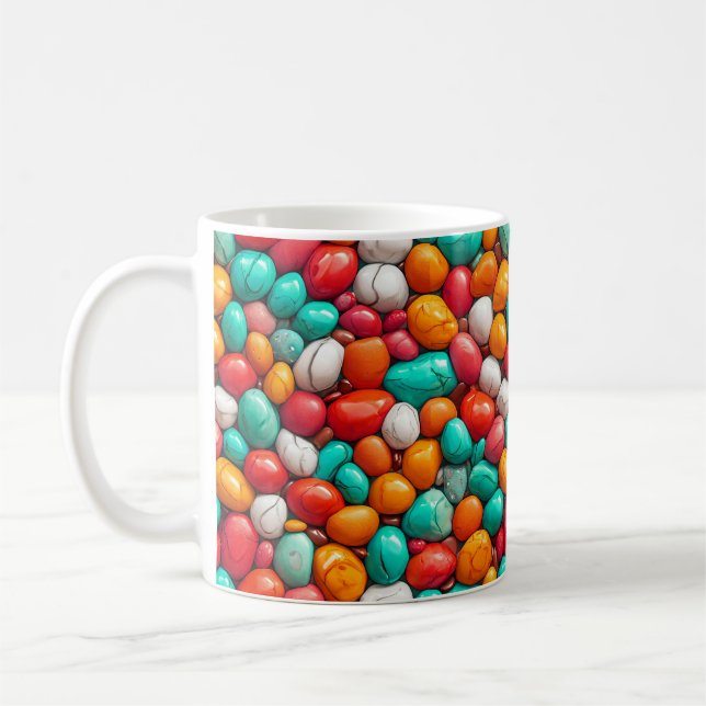 Mug Galets de mer colorés (Gauche)