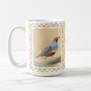 Mug Gambrel's Quail Painting Original Bird Art