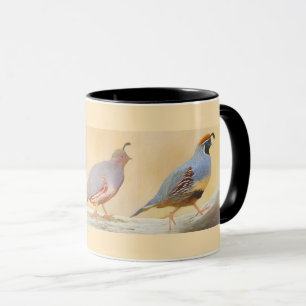 Mug Gambrel's Quail Painting Original Bird Art