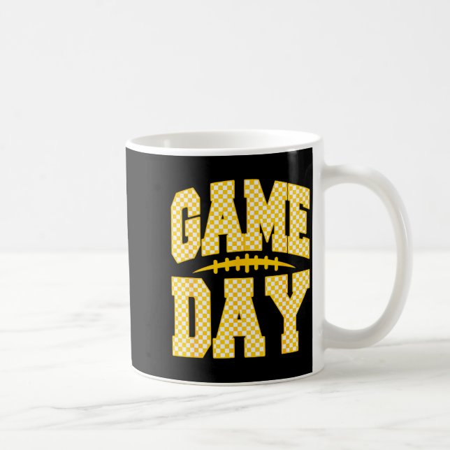 Mug Game Day Football Season Football Mama Girl Red Go (Droite)