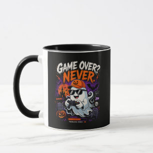 Mug Game Over N'est Jamais Drôle Gamer Fantôme Hallowe