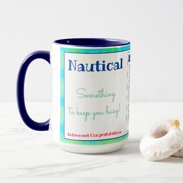 Mug Game Style Retraite Félicitations (Avec donut)