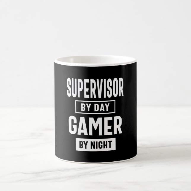 Mug Gamer et Superviseur Titre du travail Cadeau (Centre)