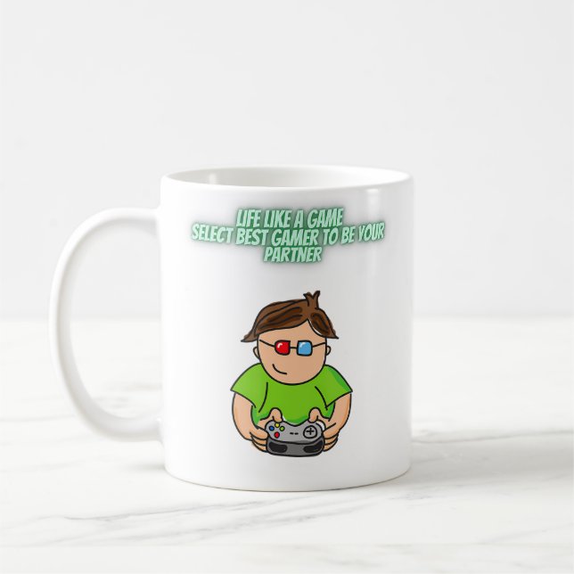 Mug Gamer From His Or Her Partner I Love My Gamer (Gauche)