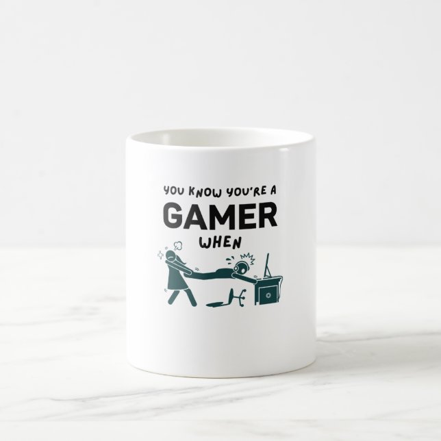 Mug Gamer Funny Jeu vidéo Geek (Centre)