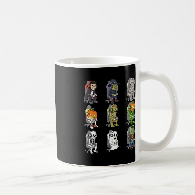 Mug Gamer Halloween Skeleton Vampire Jeu Mummy Boys (Droite)