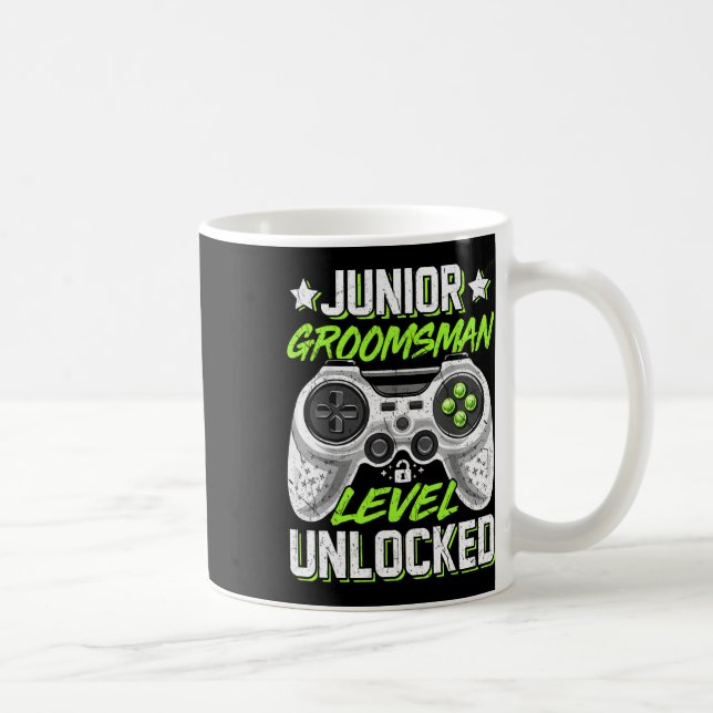 Mug Gamer Junior Garçon d'Honneur Niveau Débloqué Jeu  (Droite)