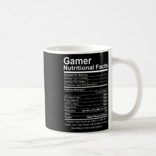 Mug Gamer Nutritionfaits Cool Gamer Video Game Funn