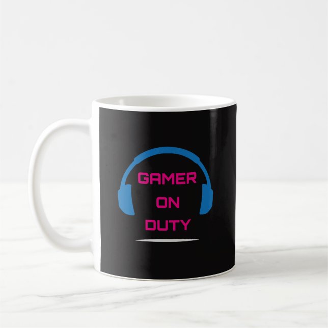 Mug Gamer On Duty Video Game (Gauche)