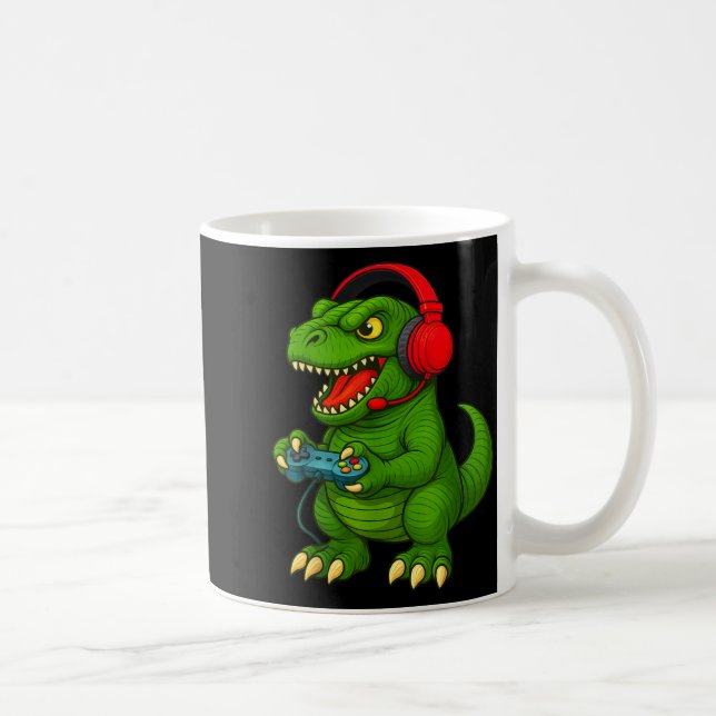 Mug Gamer T Rex Dinosaur Video Games Boys Teen Funny G (Droite)