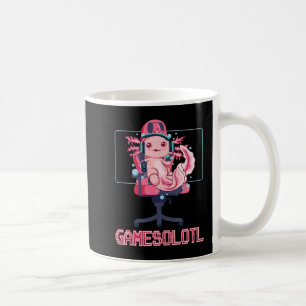 Mug Gamesolotl Axolotl Vidéo Gamer Kawaii Anime Jeu
