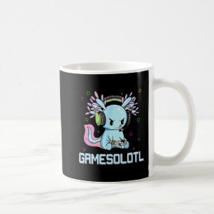 Mug Gamesolotl Cute Axolotl Vidéo Gamer Kawaii Anime B