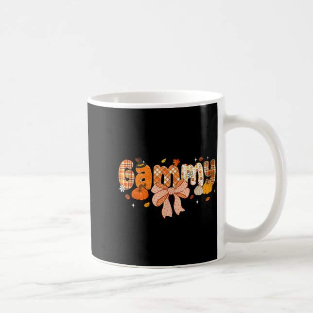 Mug Gammy Pumpkin Fall Coquette Bow Thanksgiving  (Droite)