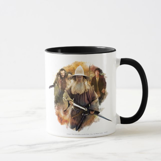 Mug Gandalf, THORIN OAKENSHIELD™, & BILBO BAGGINS™ (Droite)