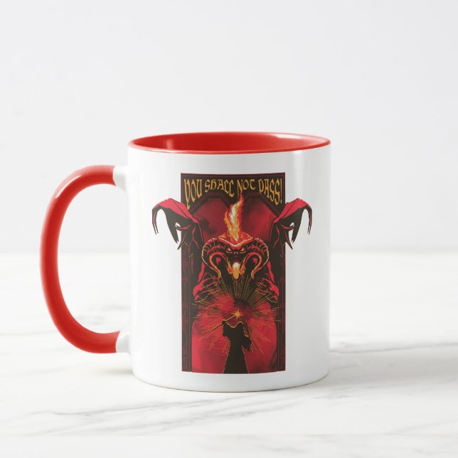 Mug GANDALF™ Vs Balrog "You Shall Not Pass" Graphic (Gauche)