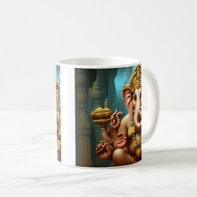 Mug Ganesh prend un selfie (Devant droit)