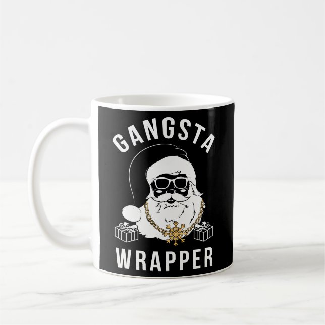 Mug Gangsta Wrapper Gangster Père Noël (Gauche)