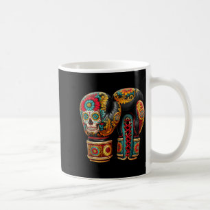 Mug Gants de boxe crâne sucré mexicain Aztec Mayan