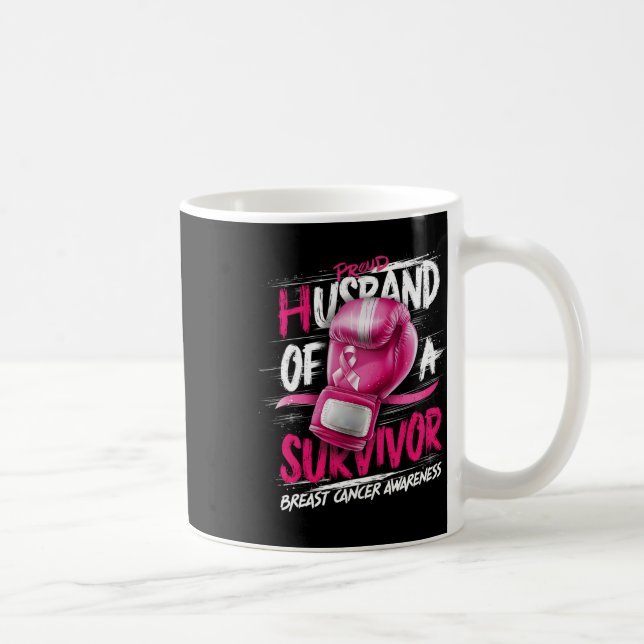 Mug Gants De Boxe Fier Mari D'Un Survivant Breast C (Droite)