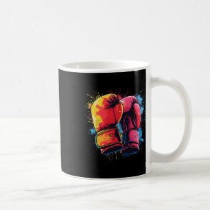 Mug Gants de boxe peints colorés sur la boxe artistiqu