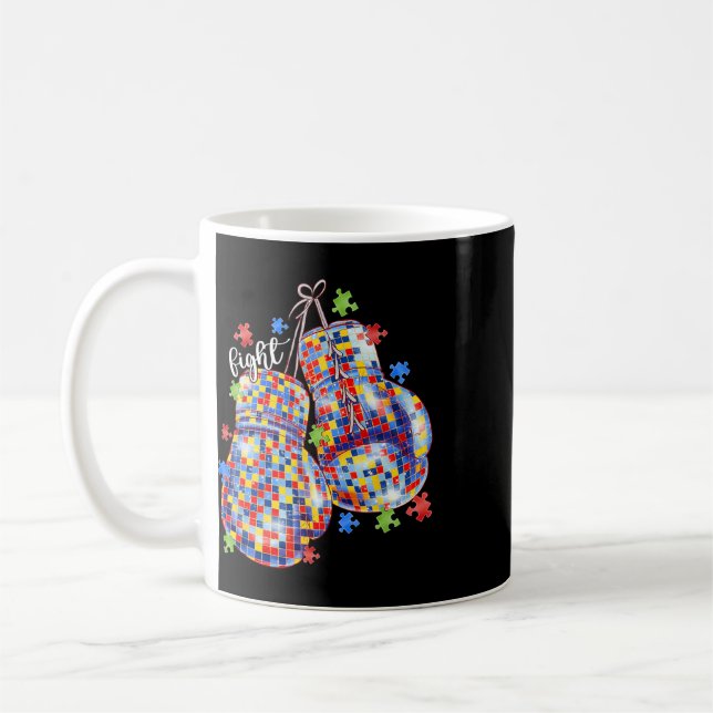 Mug Gants de boxe pour hommes avec pièce de puzzle de  (Gauche)