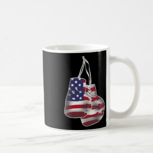 Mug Gants de boxe Vintage Américaine Style Drapeau Fem