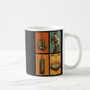 Mug Gants de boxe vintage sac de frappe rétro