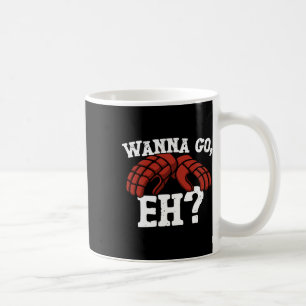 Mug Gants vintage de hockey sur glace, envie d'y aller