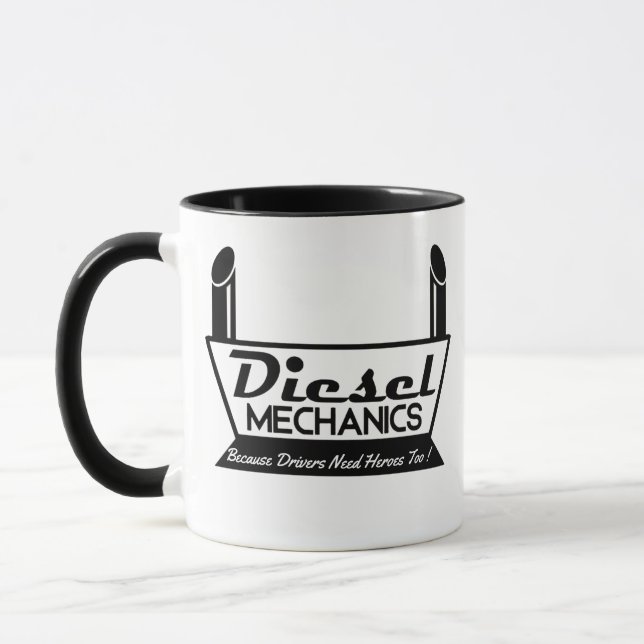 Mug Garage de Diesel Mechanic (Gauche)