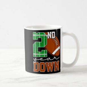 Mug Garçon 2ème année de football d'automne Anniversai