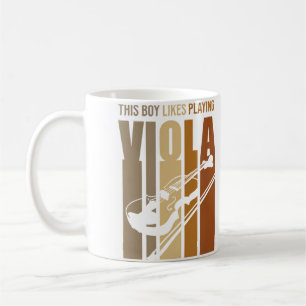 Mug Garçon aime jouer de la musique d'alto musicien al