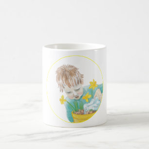 Mug Garçon Avec Daffodiles