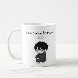 Mug Garçon Chibi Peu Sociable Relatable
