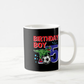 Mug Garçon d'anniversaire dinosaure 5 ans Dino Footbal