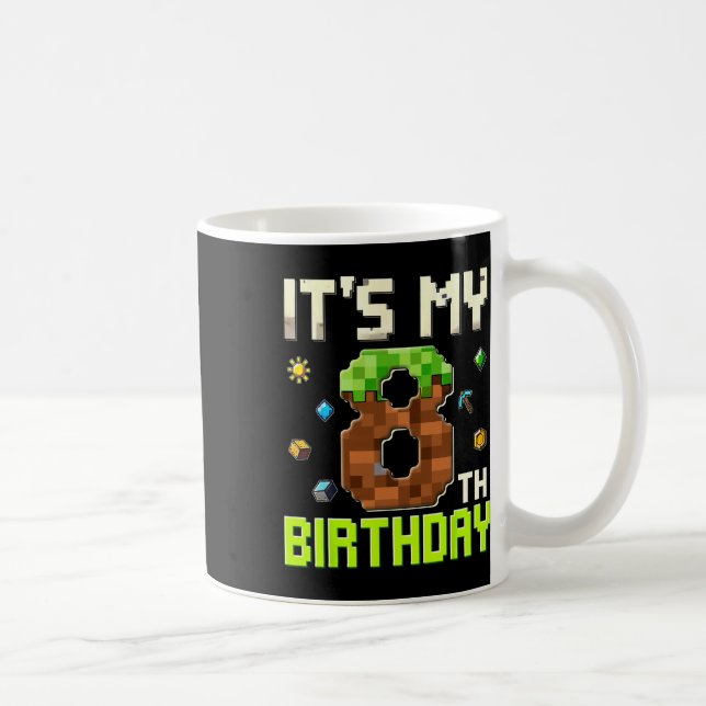 Mug Garçon d'anniversaire drôle C'est mon 8e anniversa (Droite)