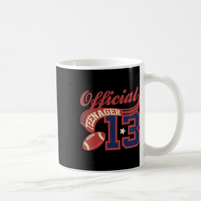 Mug Garçon de 13 ans, adolescent officiel, 13 ans (Droite)