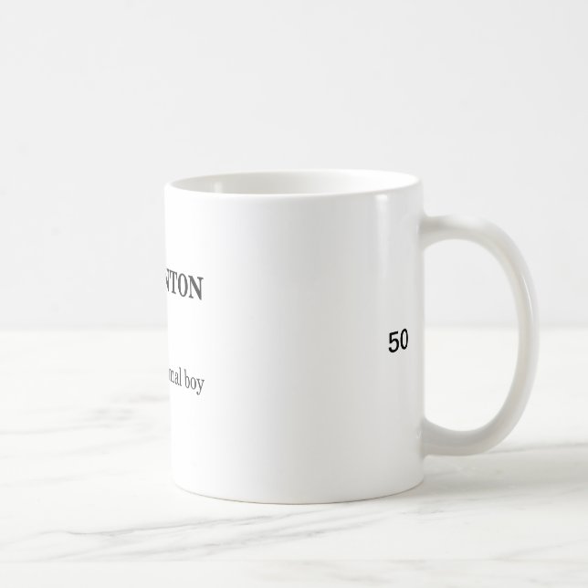 Mug Garçon de badminton Nom Définition Volant Badminto (Droite)