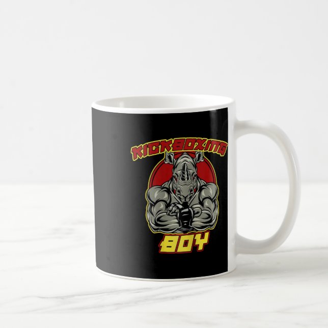 Mug Garçon de kickboxing arts martiaux  (Droite)