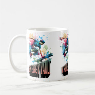 Mug Garçon de saut-vault en parkour en liberté