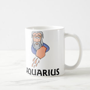Mug Garçon d'eau Aquarius homme versant de l'eau